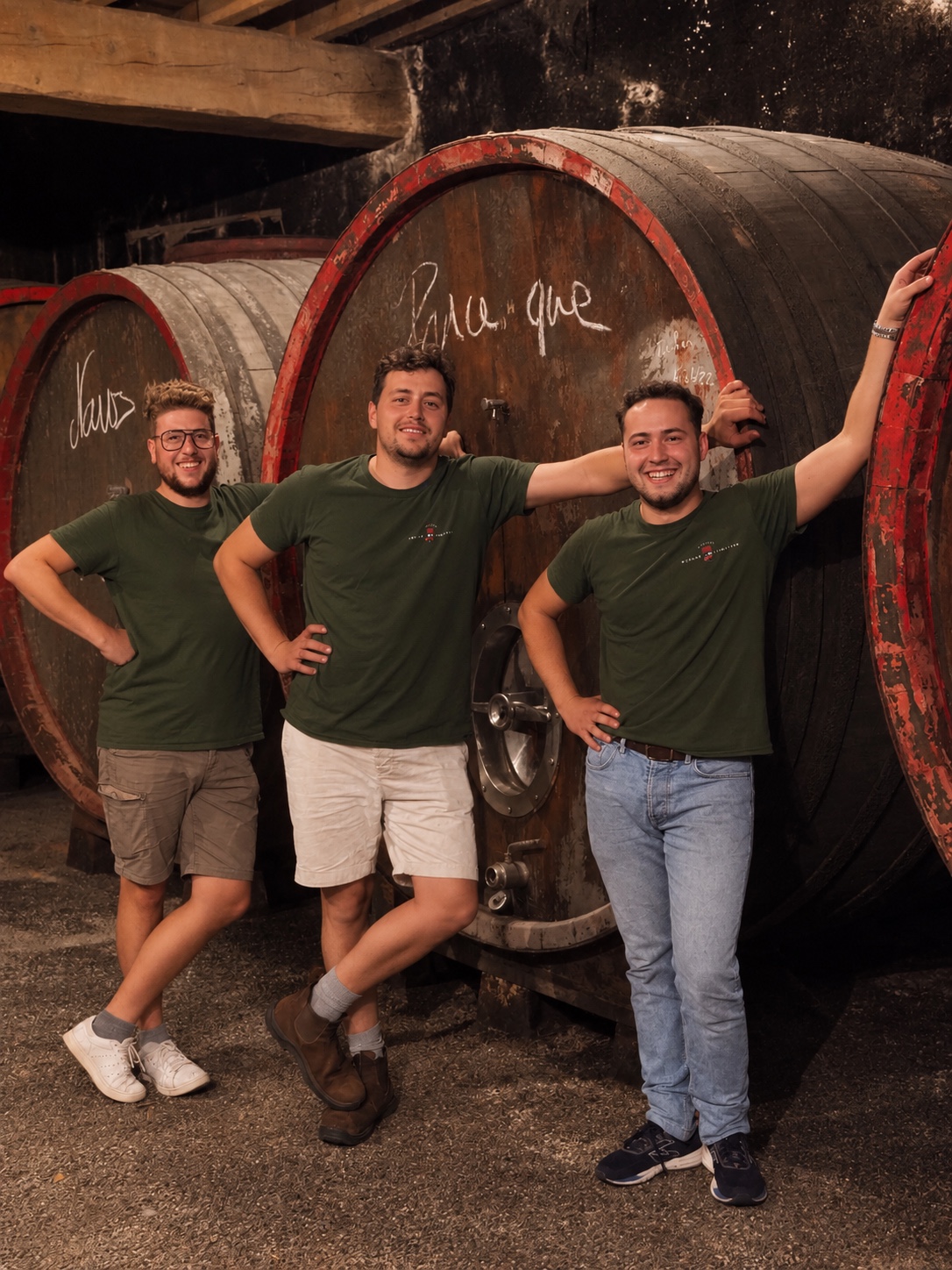 L'équipe du domaine devant les foudres du chai